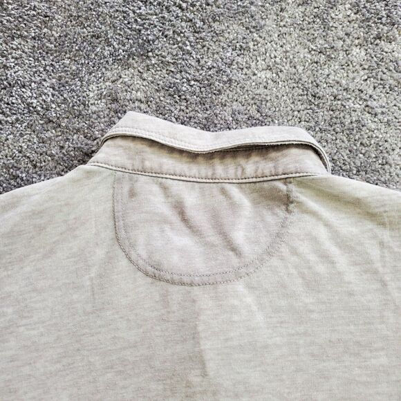 Johnnie O Shirt Mens Large Gray Polo Golf Lightweight Hangin Out - Picture 5 of 10